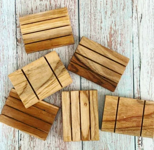 Wooden Soap Dish - set of 2