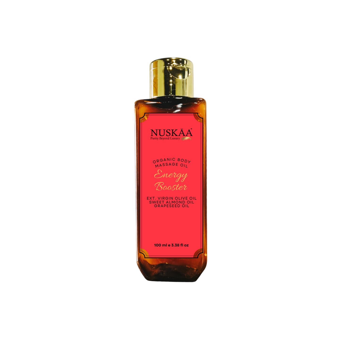Nuskaa Organic Energy Booster Body Massage Oil
