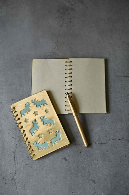 Christmas Special Handcrafted Brass Diary