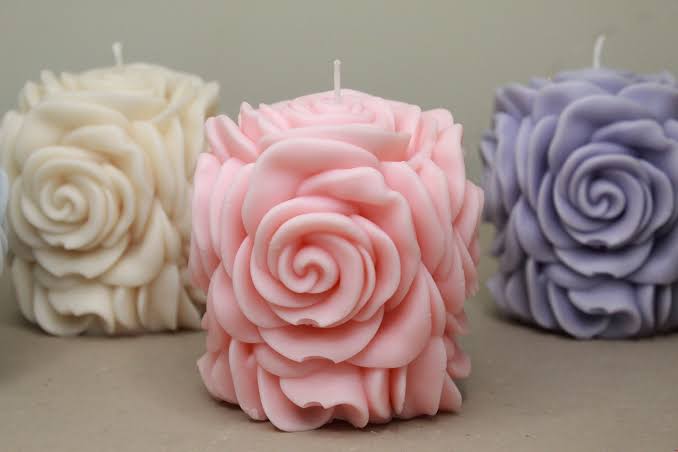 Forever 3D Rose Candle