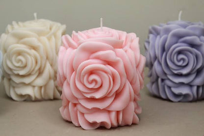 Forever 3D Rose Candle