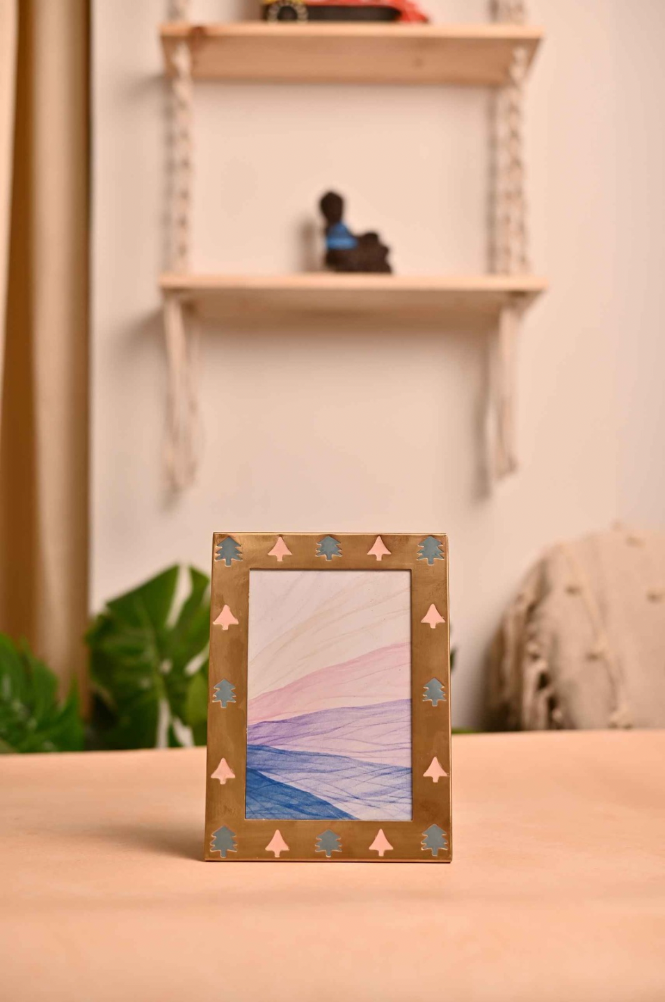 High End Gold Brass Colourful Photo Frames 8”x6”