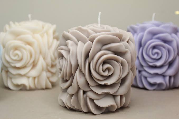 Forever 3D Rose Candle