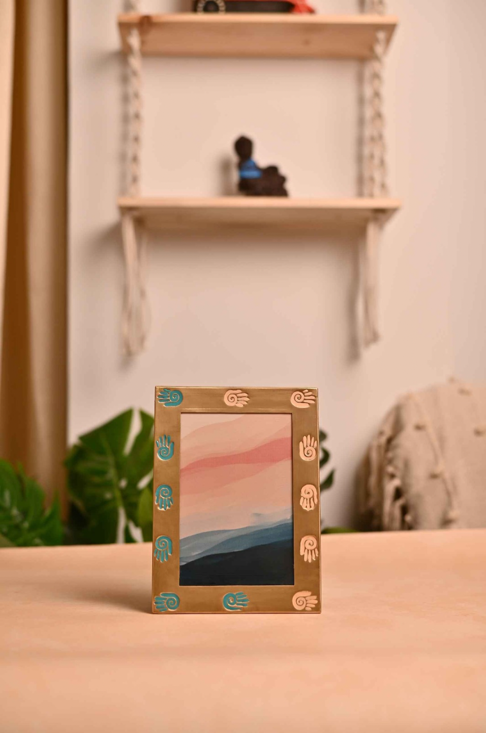 High End Gold Brass Colourful Photo Frames 8”x6”