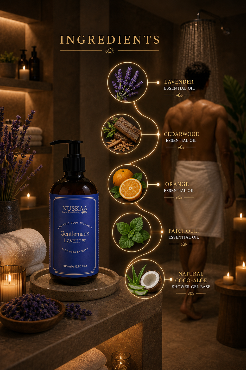 Body shower gel - Gentlemen’s Lavender - 500 ml