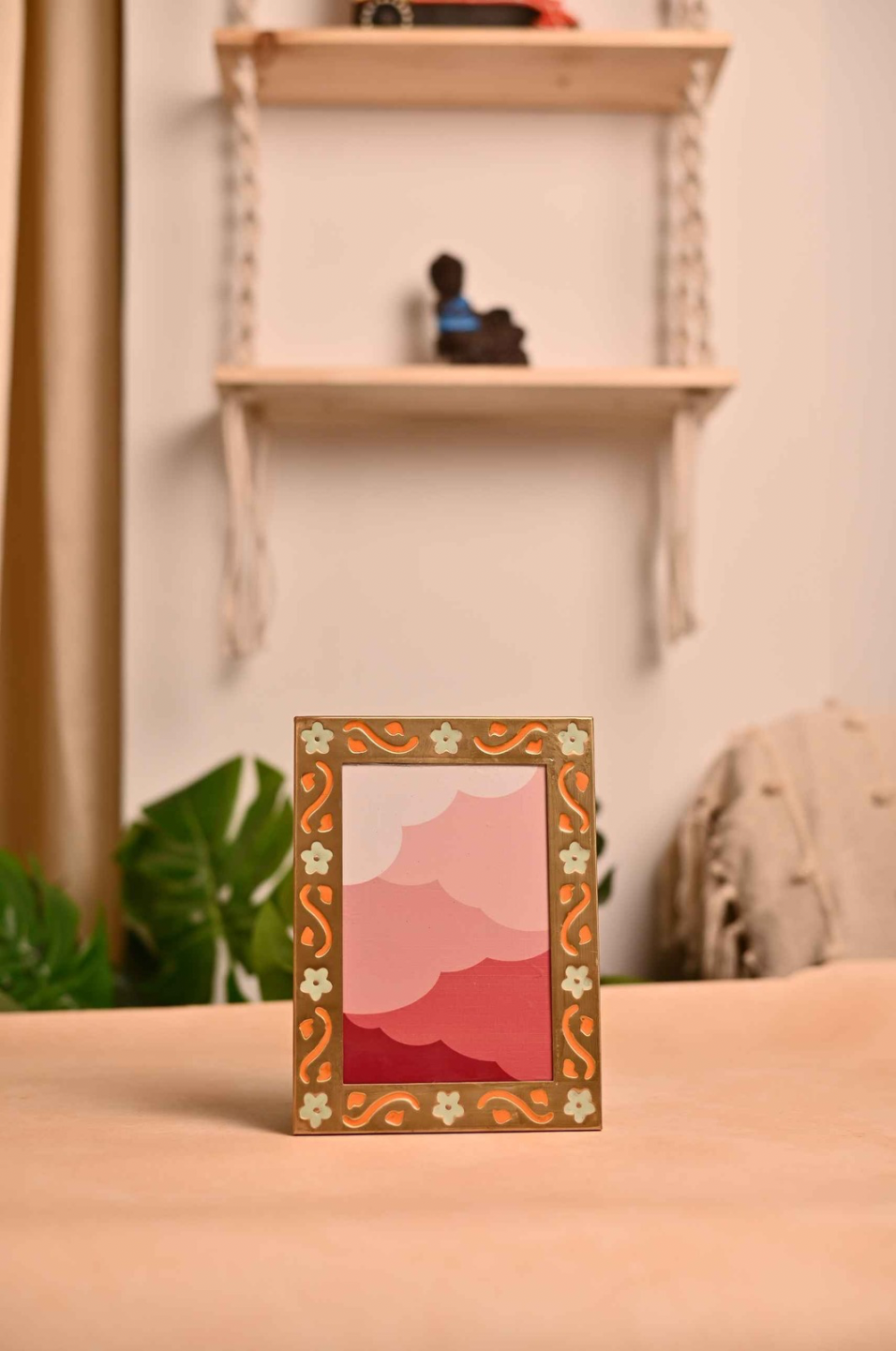 High End Gold Brass Colourful Photo Frames 8”x6”