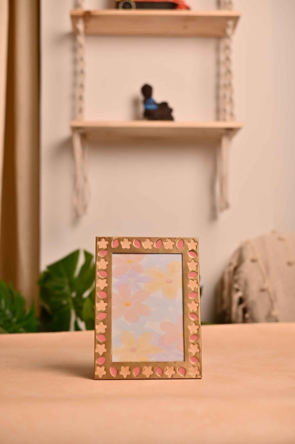 High End Gold Brass Colourful Photo Frames 8”x6”