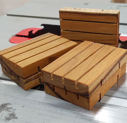 Wooden Soap Dish - set of 2