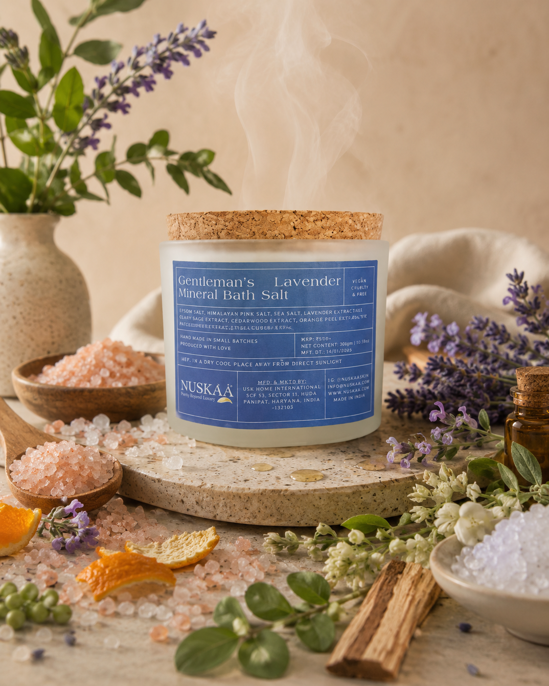 Nuskaa Organic Mind Soothing Aromatherapy Bath Salt