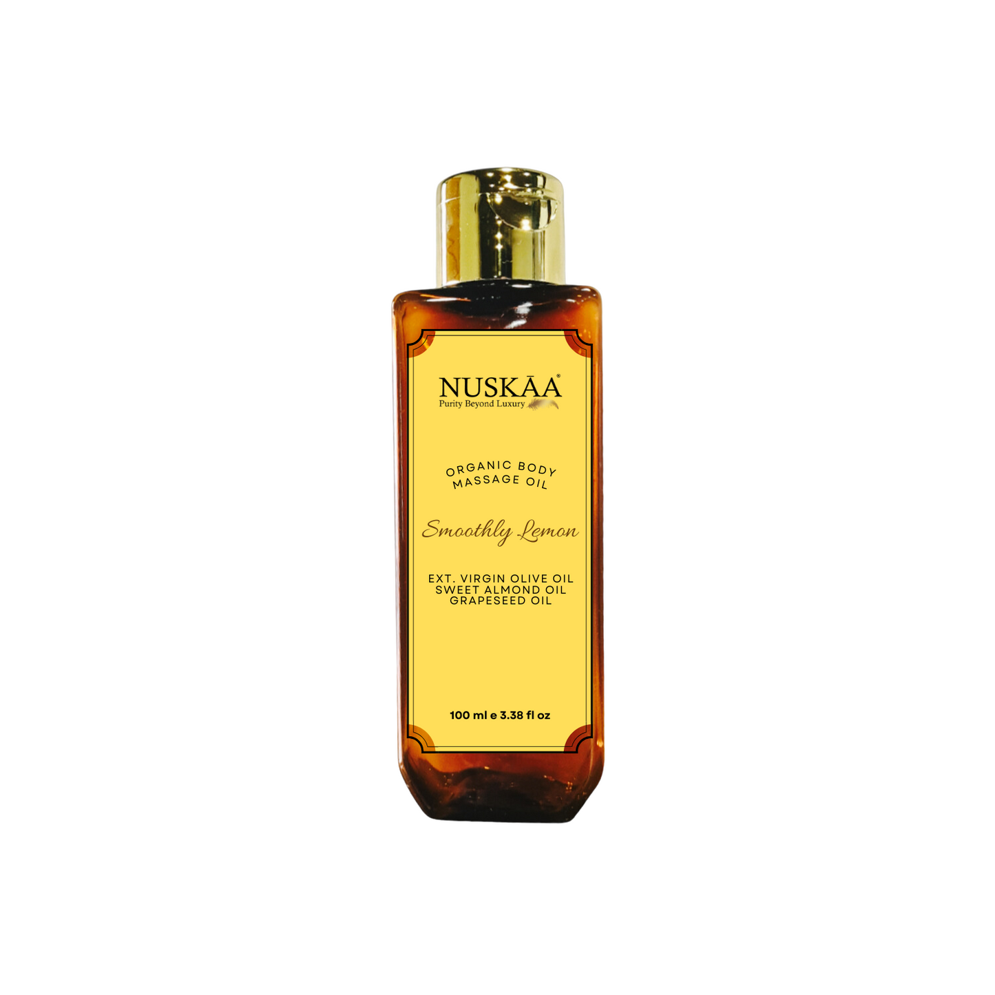 Nuskaa Organic Smoothly Lemon Body Massage Oil