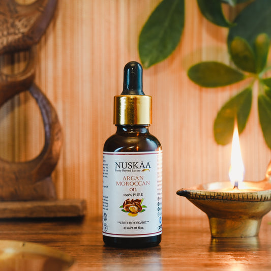 Nuskaa 100% Pure Moroccan Argan Oil (Cold Pressed) (Organic)