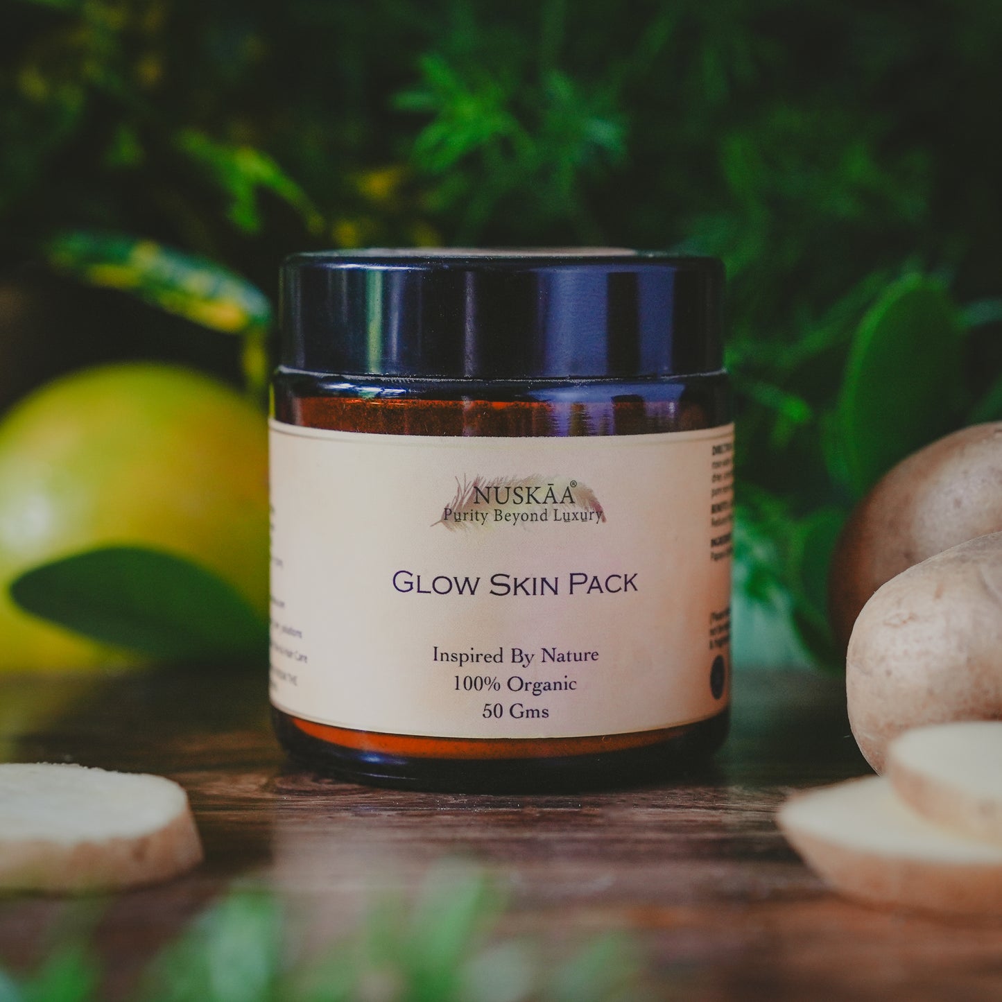 NUSKAA 100% Purely Organic Glow Skin Pack 50 gm